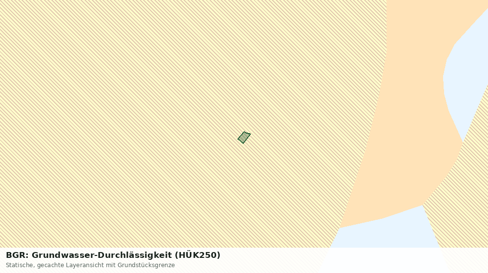 Statische Kartenansicht: BGR: Grundwasser-Durchlässigkeit (HÜK250)