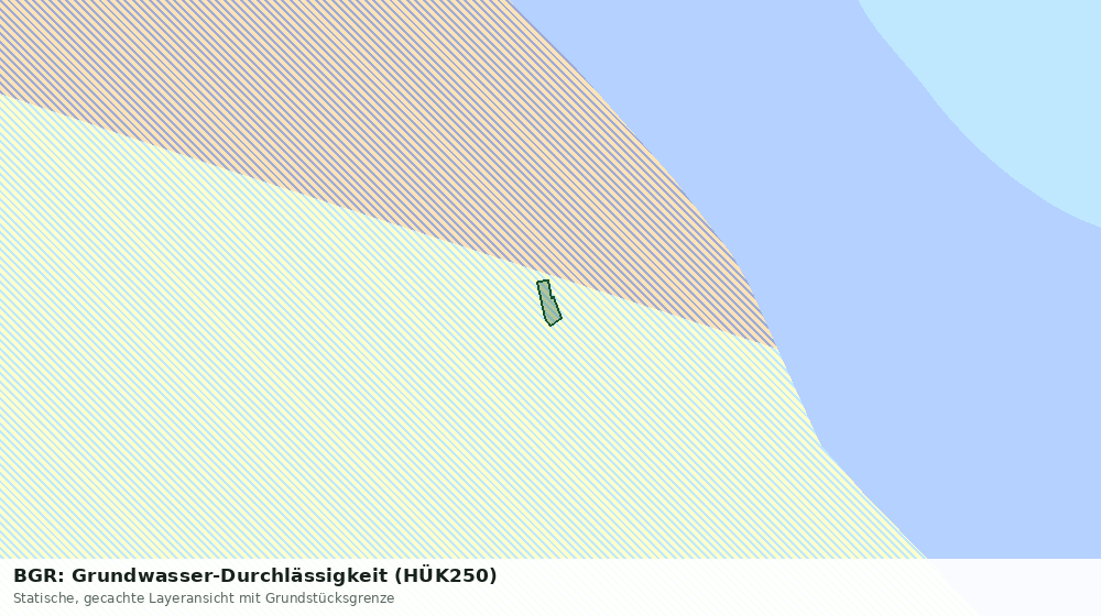 Statische Kartenansicht: BGR: Grundwasser-Durchlässigkeit (HÜK250)