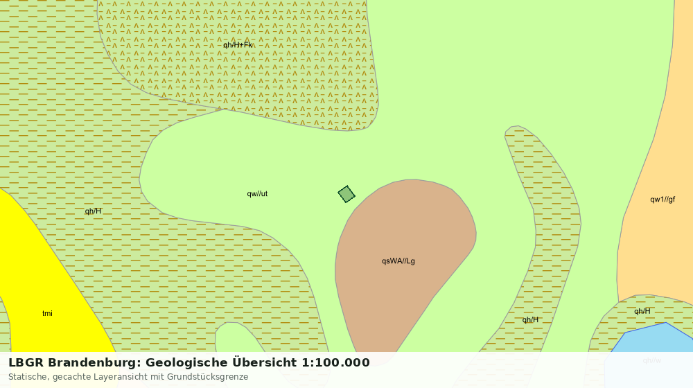 Statische Kartenansicht: LBGR Brandenburg: Geologische Übersicht 1:100.000