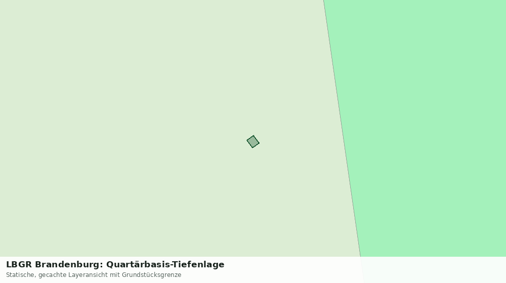 Statische Kartenansicht: LBGR Brandenburg: Quartärbasis-Tiefenlage
