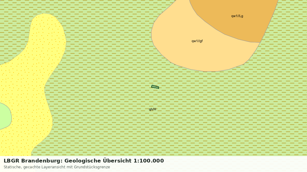 Statische Kartenansicht: LBGR Brandenburg: Geologische Übersicht 1:100.000