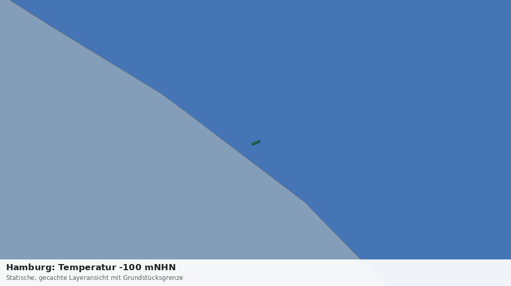 Statische Kartenansicht: Hamburg: Temperatur -100 mNHN