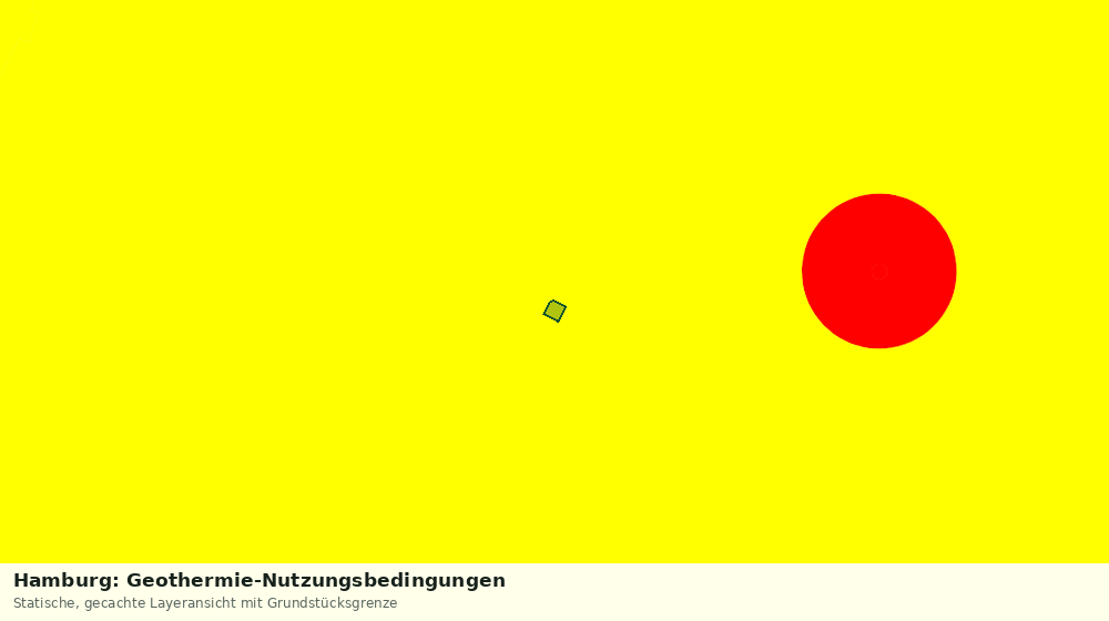 Statische Kartenansicht: Hamburg: Geothermie-Nutzungsbedingungen