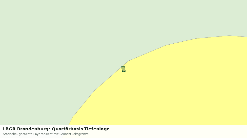 Statische Kartenansicht: LBGR Brandenburg: Quartärbasis-Tiefenlage
