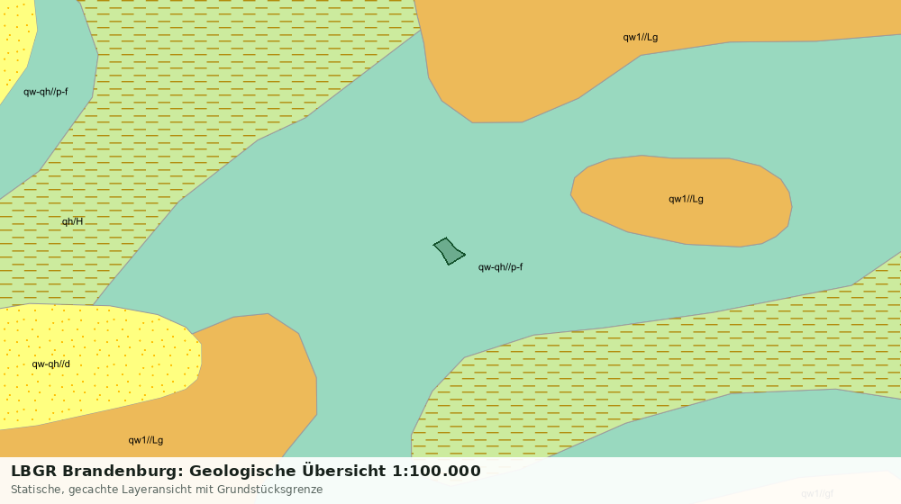 Statische Kartenansicht: LBGR Brandenburg: Geologische Übersicht 1:100.000