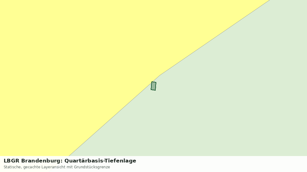 Statische Kartenansicht: LBGR Brandenburg: Quartärbasis-Tiefenlage