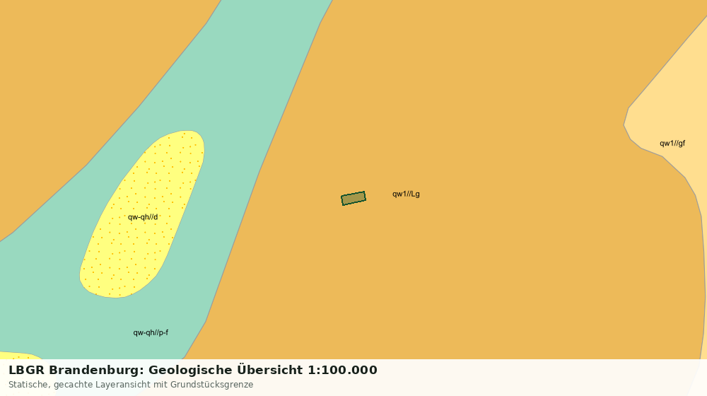 Statische Kartenansicht: LBGR Brandenburg: Geologische Übersicht 1:100.000