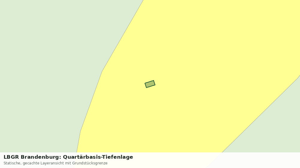 Statische Kartenansicht: LBGR Brandenburg: Quartärbasis-Tiefenlage
