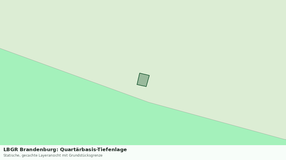 Statische Kartenansicht: LBGR Brandenburg: Quartärbasis-Tiefenlage