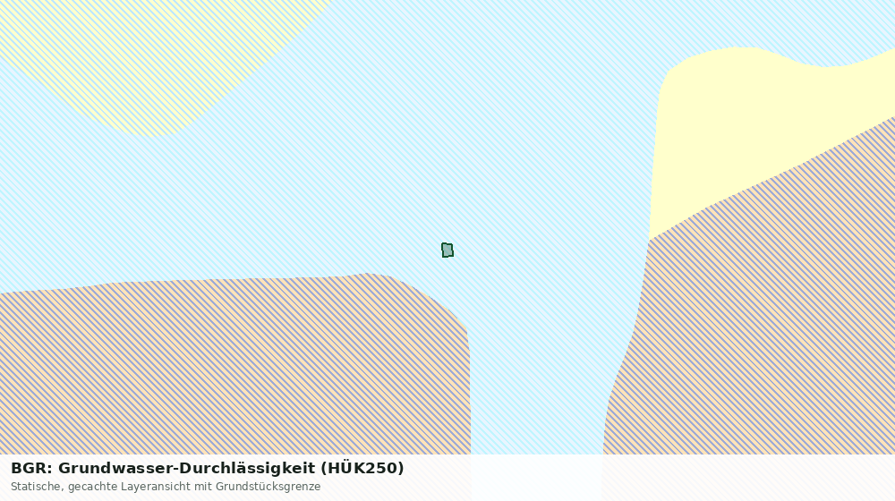 Statische Kartenansicht: BGR: Grundwasser-Durchlässigkeit (HÜK250)