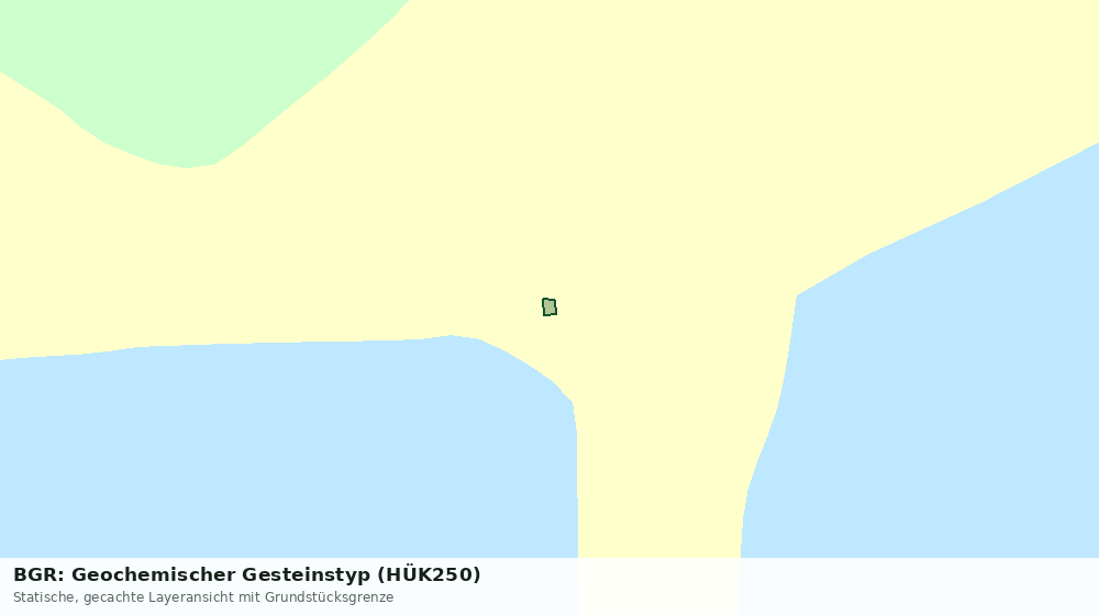 Statische Kartenansicht: BGR: Geochemischer Gesteinstyp (HÜK250)