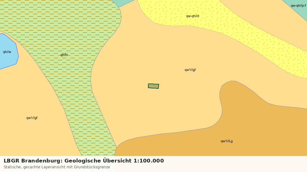 Statische Kartenansicht: LBGR Brandenburg: Geologische Übersicht 1:100.000