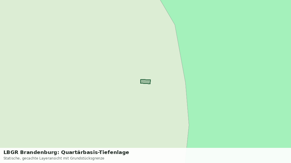 Statische Kartenansicht: LBGR Brandenburg: Quartärbasis-Tiefenlage