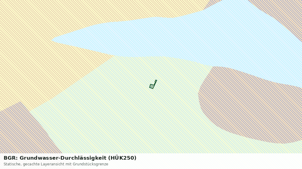 Statische Kartenansicht: BGR: Grundwasser-Durchlässigkeit (HÜK250)