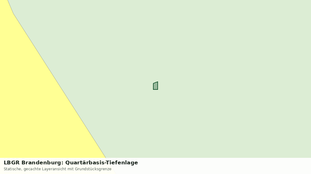Statische Kartenansicht: LBGR Brandenburg: Quartärbasis-Tiefenlage