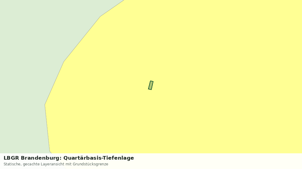 Statische Kartenansicht: LBGR Brandenburg: Quartärbasis-Tiefenlage