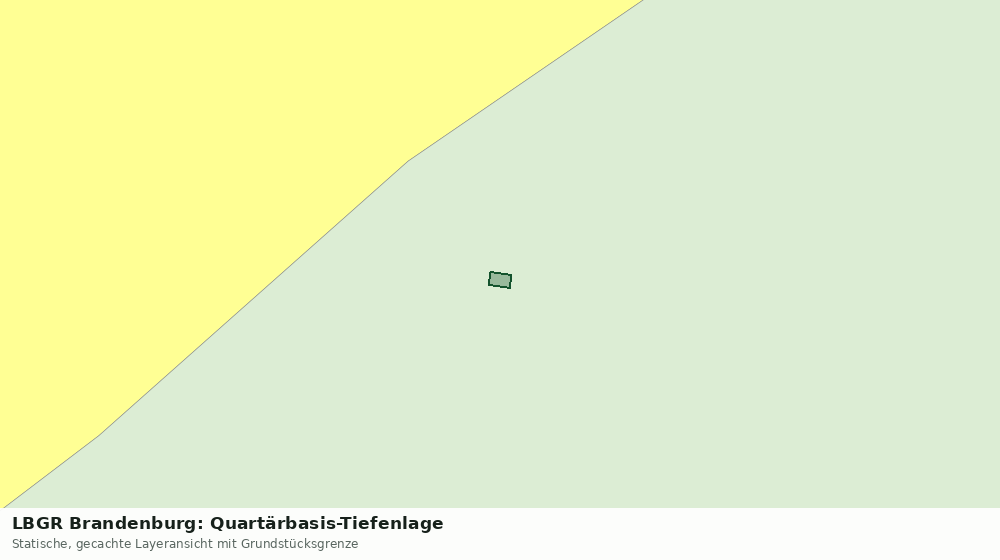 Statische Kartenansicht: LBGR Brandenburg: Quartärbasis-Tiefenlage