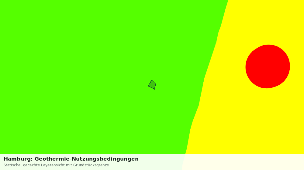 Statische Kartenansicht: Hamburg: Geothermie-Nutzungsbedingungen
