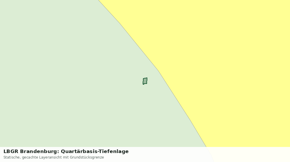 Statische Kartenansicht: LBGR Brandenburg: Quartärbasis-Tiefenlage