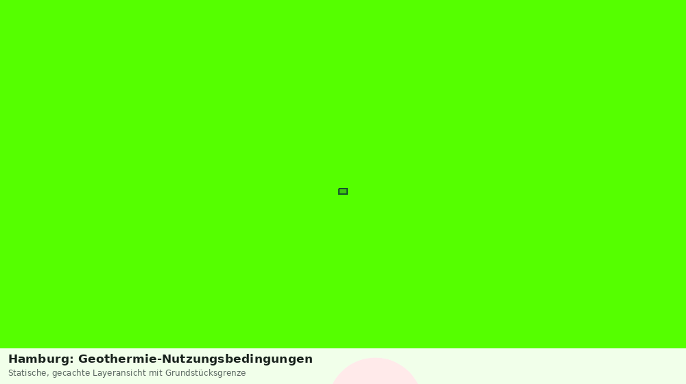 Statische Kartenansicht: Hamburg: Geothermie-Nutzungsbedingungen