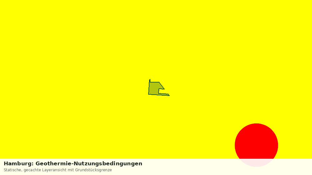 Statische Kartenansicht: Hamburg: Geothermie-Nutzungsbedingungen