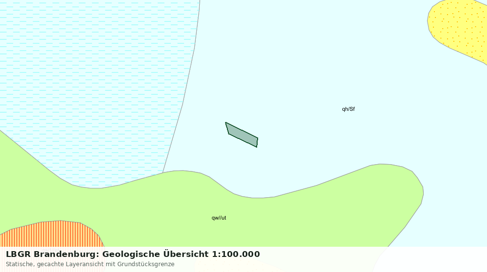 Statische Kartenansicht: LBGR Brandenburg: Geologische Übersicht 1:100.000