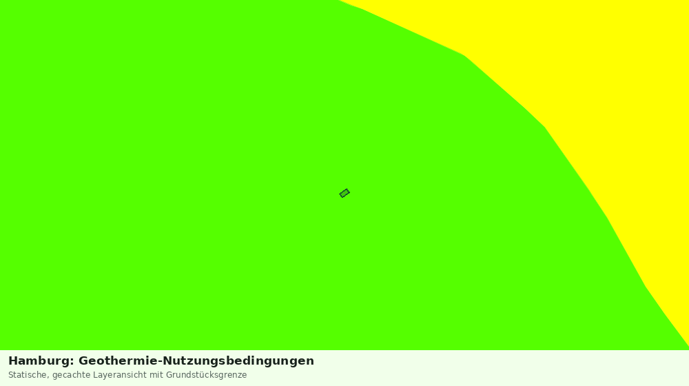 Statische Kartenansicht: Hamburg: Geothermie-Nutzungsbedingungen
