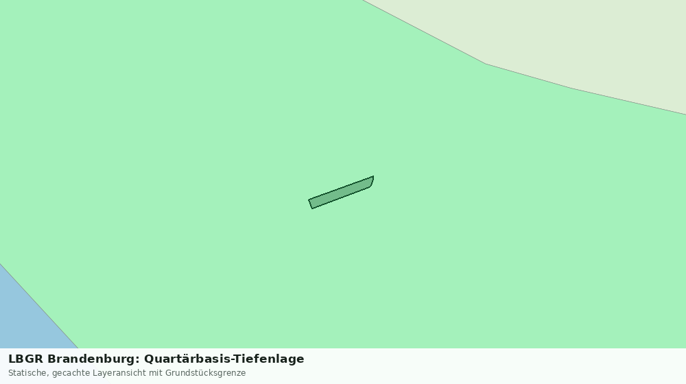 Statische Kartenansicht: LBGR Brandenburg: Quartärbasis-Tiefenlage