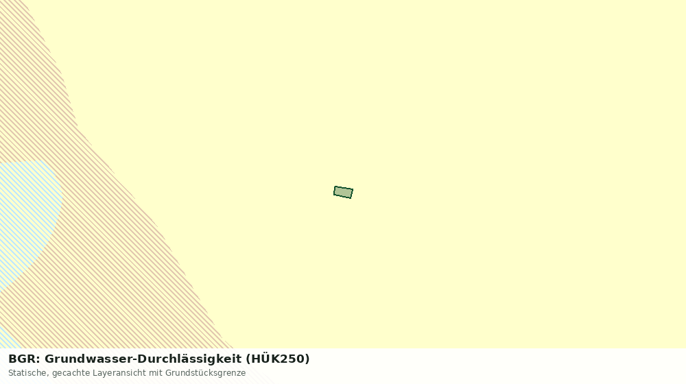 Statische Kartenansicht: BGR: Grundwasser-Durchlässigkeit (HÜK250)