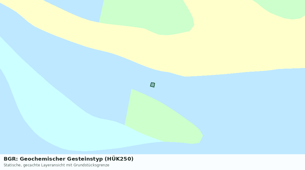 Statische Kartenansicht: BGR: Geochemischer Gesteinstyp (HÜK250)