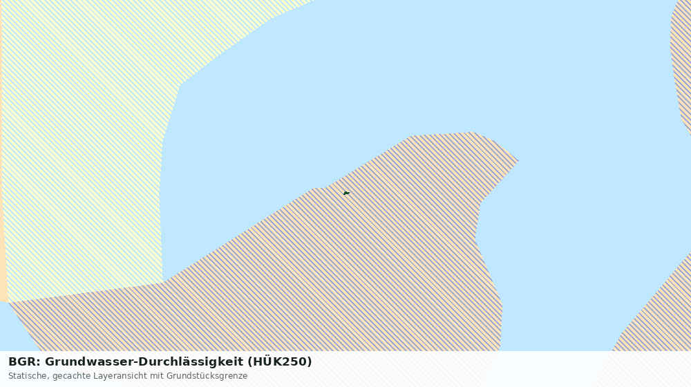 Statische Kartenansicht: BGR: Grundwasser-Durchlässigkeit (HÜK250)