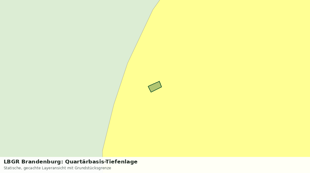 Statische Kartenansicht: LBGR Brandenburg: Quartärbasis-Tiefenlage