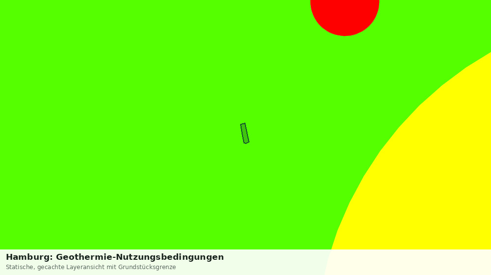 Statische Kartenansicht: Hamburg: Geothermie-Nutzungsbedingungen