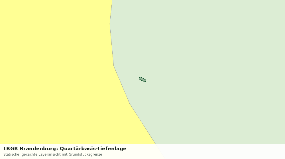 Statische Kartenansicht: LBGR Brandenburg: Quartärbasis-Tiefenlage