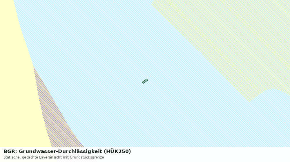 Statische Kartenansicht: BGR: Grundwasser-Durchlässigkeit (HÜK250)