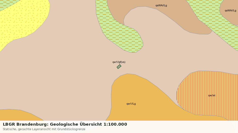 Statische Kartenansicht: LBGR Brandenburg: Geologische Übersicht 1:100.000