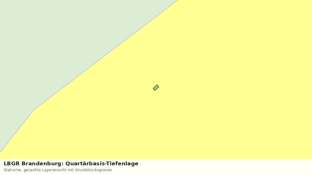 Statische Kartenansicht: LBGR Brandenburg: Quartärbasis-Tiefenlage
