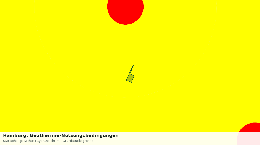 Statische Kartenansicht: Hamburg: Geothermie-Nutzungsbedingungen
