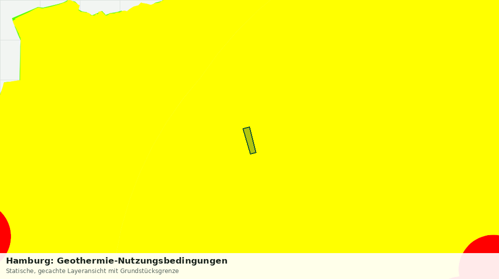 Statische Kartenansicht: Hamburg: Geothermie-Nutzungsbedingungen