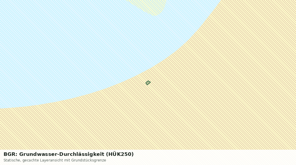 Statische Kartenansicht: BGR: Grundwasser-Durchlässigkeit (HÜK250)