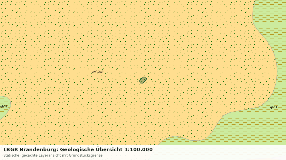 Statische Kartenansicht: LBGR Brandenburg: Geologische Übersicht 1:100.000