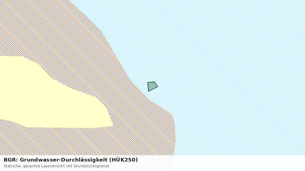 Statische Kartenansicht: BGR: Grundwasser-Durchlässigkeit (HÜK250)