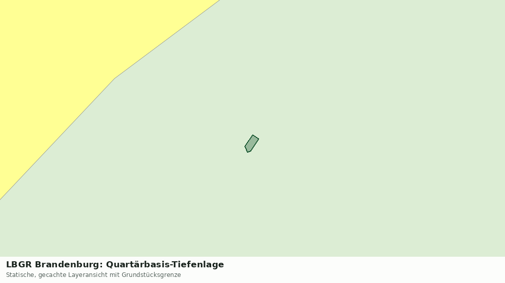 Statische Kartenansicht: LBGR Brandenburg: Quartärbasis-Tiefenlage