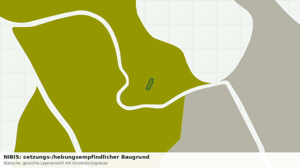 Statische Kartenansicht: NIBIS: setzungs-/hebungsempfindlicher Baugrund