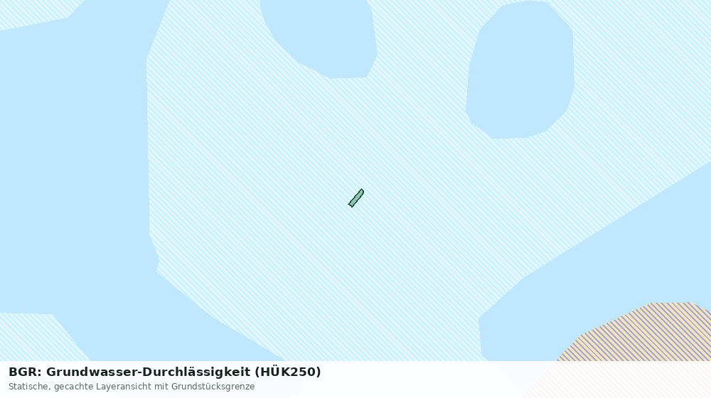 Statische Kartenansicht: BGR: Grundwasser-Durchlässigkeit (HÜK250)