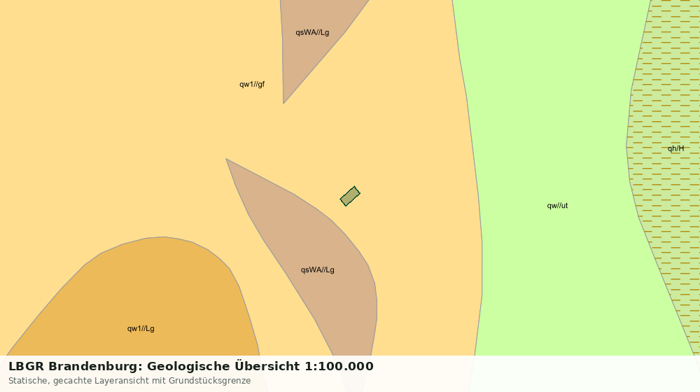 Statische Kartenansicht: LBGR Brandenburg: Geologische Übersicht 1:100.000