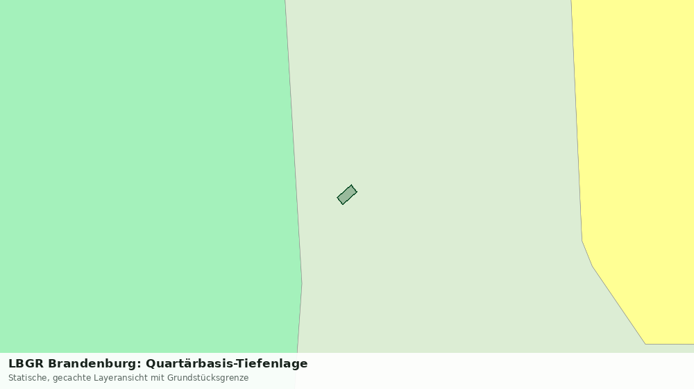 Statische Kartenansicht: LBGR Brandenburg: Quartärbasis-Tiefenlage