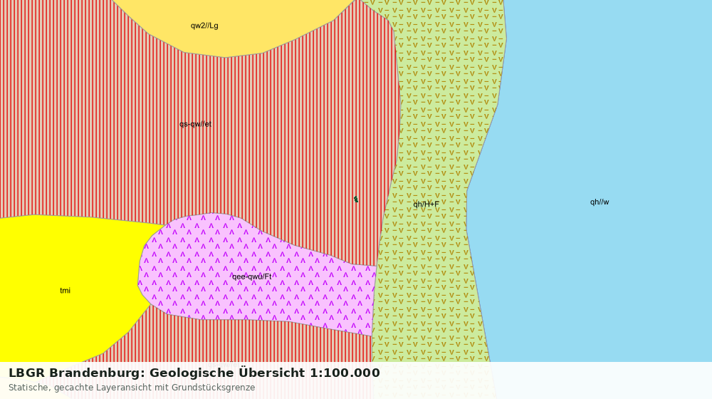 Statische Kartenansicht: LBGR Brandenburg: Geologische Übersicht 1:100.000
