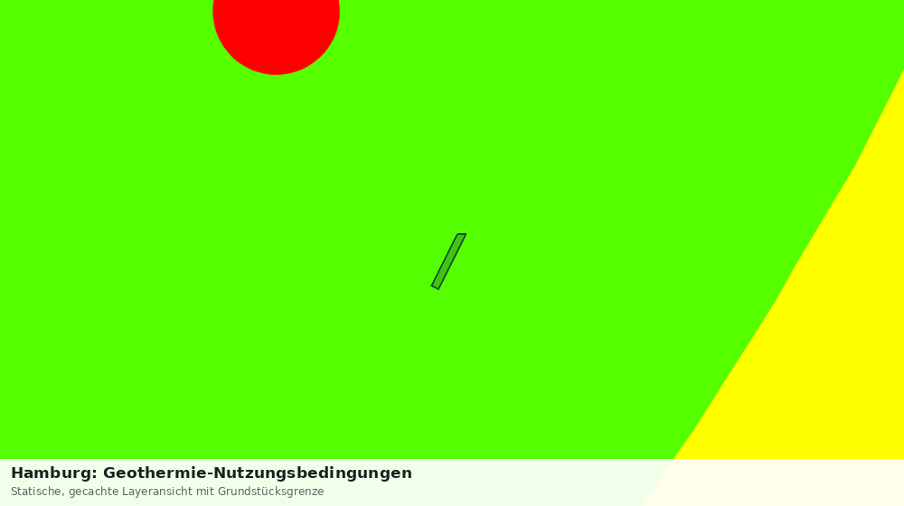 Statische Kartenansicht: Hamburg: Geothermie-Nutzungsbedingungen