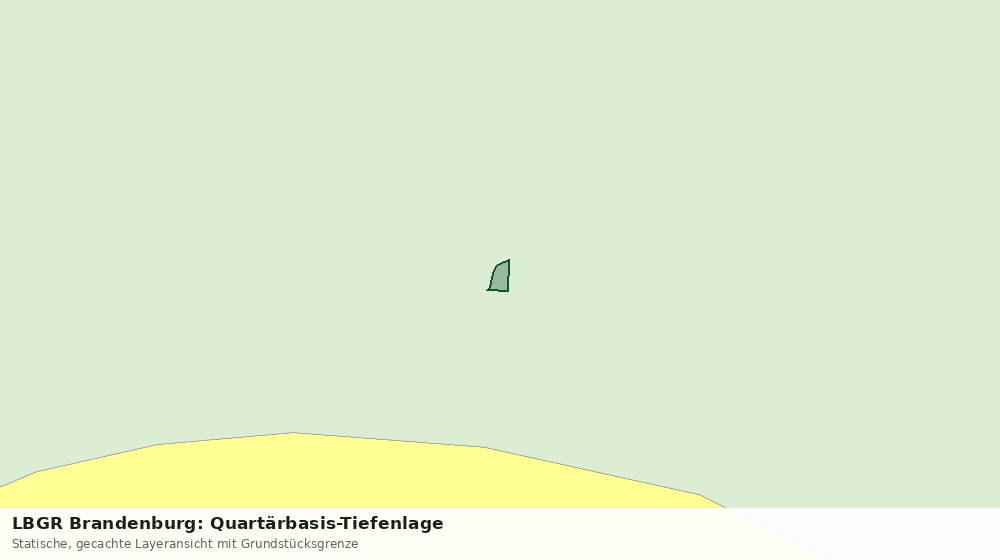 Statische Kartenansicht: LBGR Brandenburg: Quartärbasis-Tiefenlage
